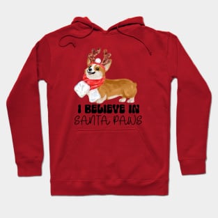 Santa Paws Corgi Shirt Dog Santa Hoodie